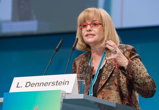 Professor Lorraine Dennerstein speaking at the conference